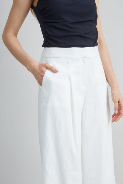 Pleated Linen Pant Image 3