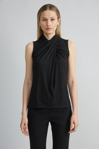 Sleeveless Twist Neck Knit Image 1