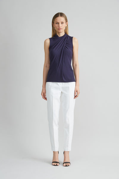 Sleeveless Twist Neck Knit Image 2