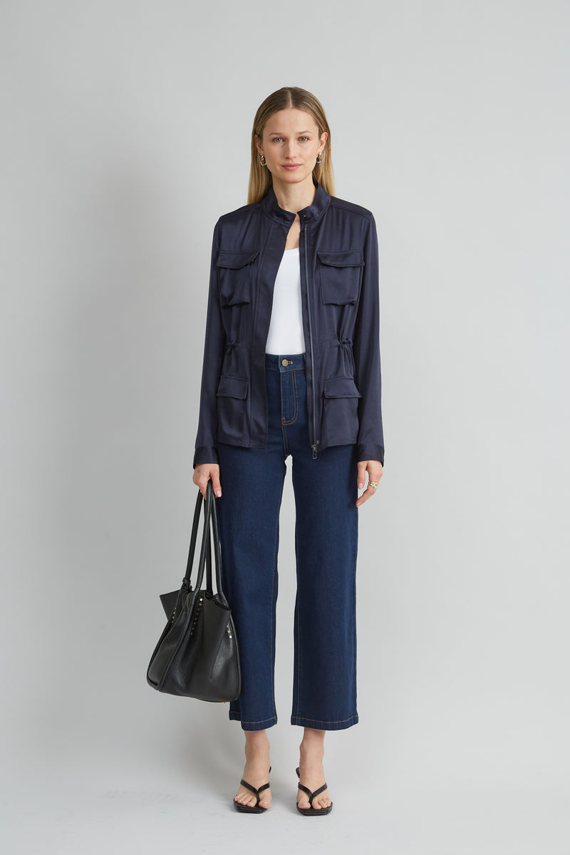 Satin Utility Jacket