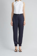 Satin Belted Cargo Pant