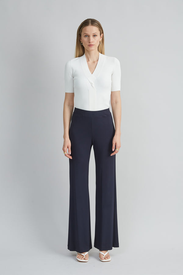 Matte Jersey Wide Leg Pant