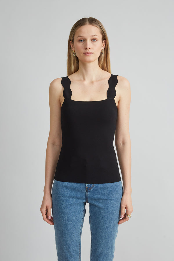 Scallop Sweater Tank