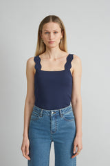 Scallop Sweater Tank