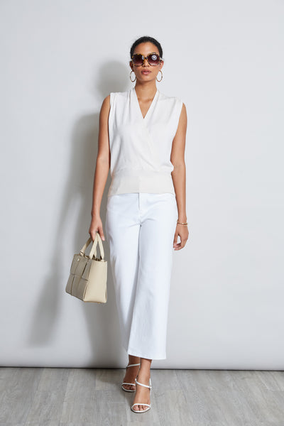 Faux Wrap Sweater Image 2