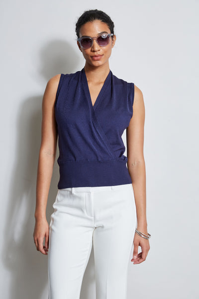 Faux Wrap Sweater Image 1