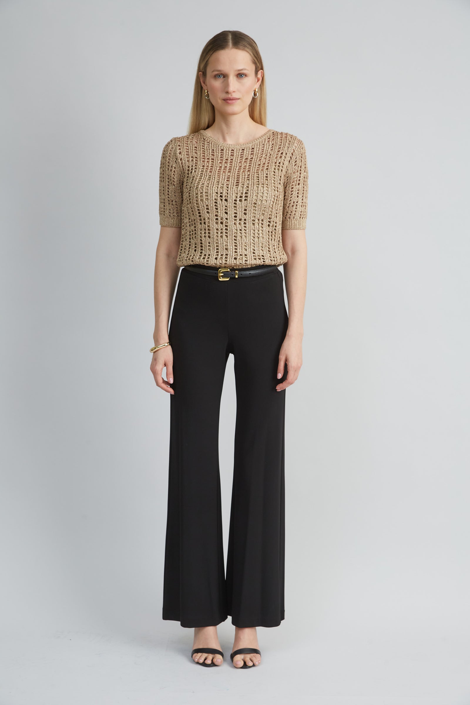 エミリー Metallic Crochet Sweater – Elie Tahari