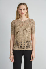 Metallic Crochet Sweater