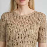 Metallic Crochet Sweater