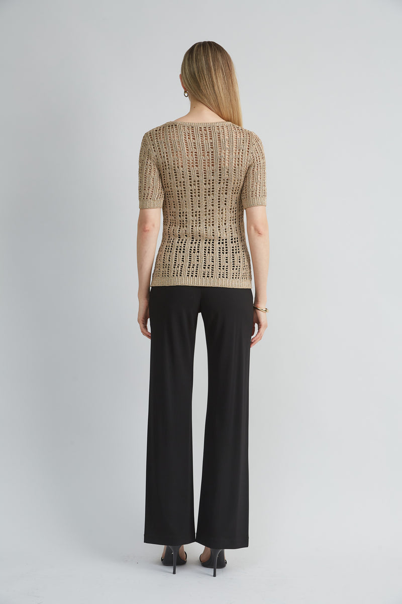 Metallic Crochet Sweater