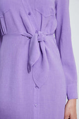 Utility Tie Shirt Dress