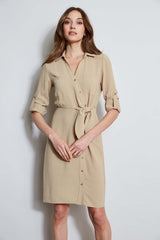 Utility Tie Shirt Dress