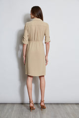 Utility Tie Shirt Dress