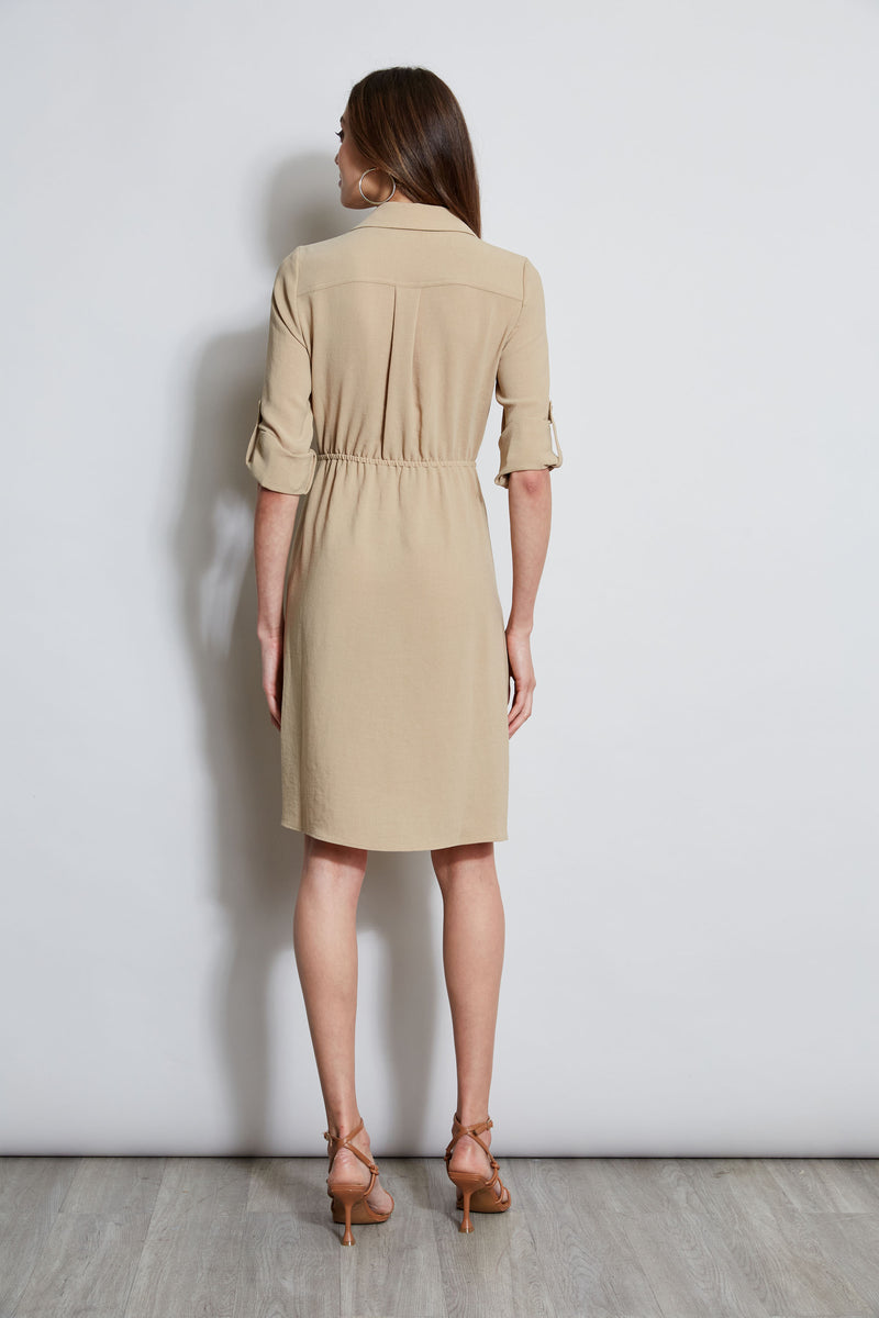 Utility Tie Shirt Dress