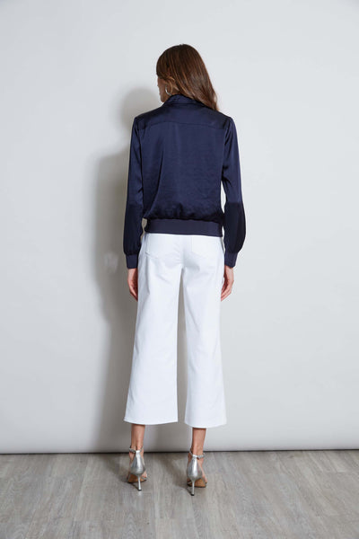 Satin Utility Pocket Jacket Image 7