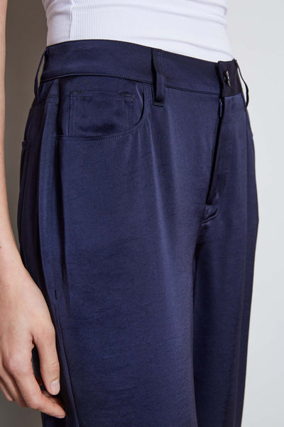 Washed Satin Fluid Pant Image 5