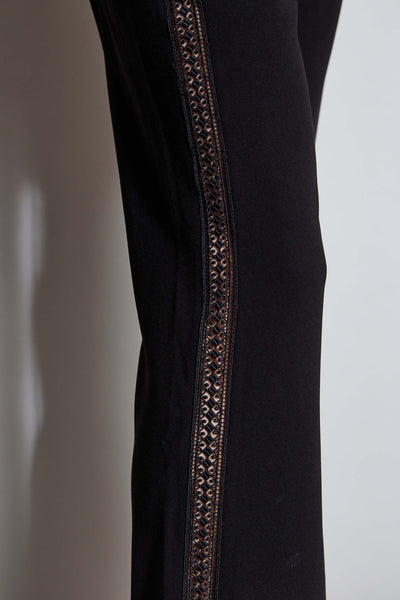 Lace Trim Fit & Flare Pant Image 4