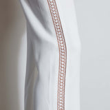 Lace Trim Fit & Flare Pant