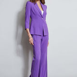 Lace Trim Fit & Flare Pant