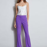 Lace Trim Fit & Flare Pant