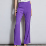 Lace Trim Fit & Flare Pant