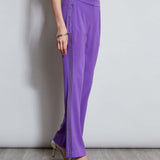 Lace Trim Fit & Flare Pant