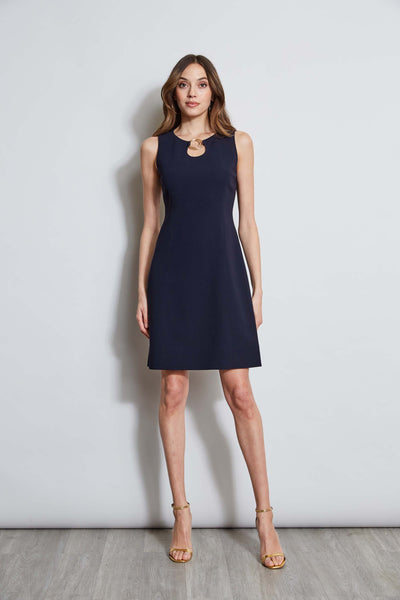 Sleeveless Keyhole Ring Dress Image 1