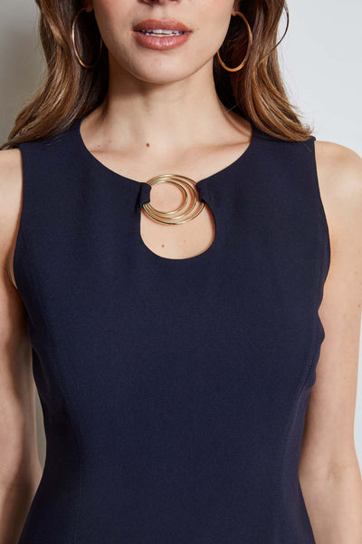 Sleeveless Keyhole Ring Dress Image 3