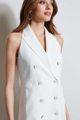 Sleeveless Double Breasted Blazer Dress