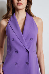 Sleeveless Double Breasted Blazer Dress