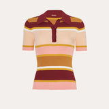 Sylvie Striped Polo Shirt