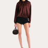 Messa Silk Charmeuse Blouse