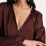 Messa Silk Charmeuse Blouse
