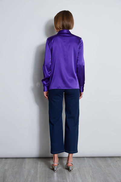 Chiffon Ruffle Silk Satin Shirt Image 6