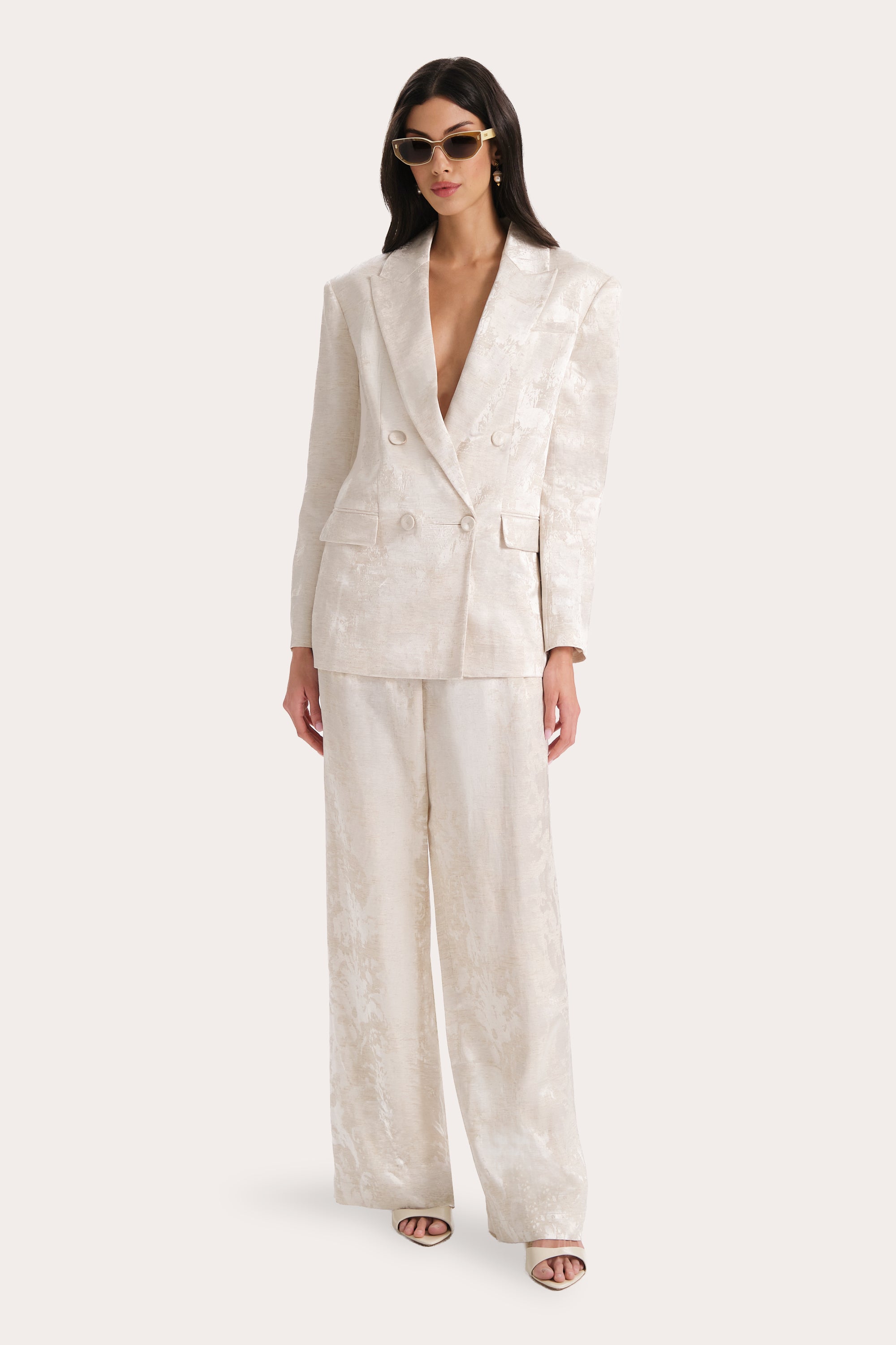 Terra Linen Jacquard Blazer