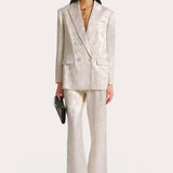 Terra Linen Jacquard Blazer