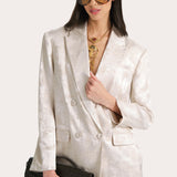 Terra Linen Jacquard Blazer