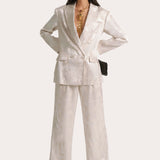 Terra Linen Jacquard Blazer