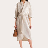 Terra Linen Jacquard Dress