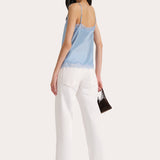 Brooke Silk Charmeuse Lace Trim Cami