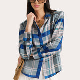 Emma Tailored Silk Charmeuse Blouse