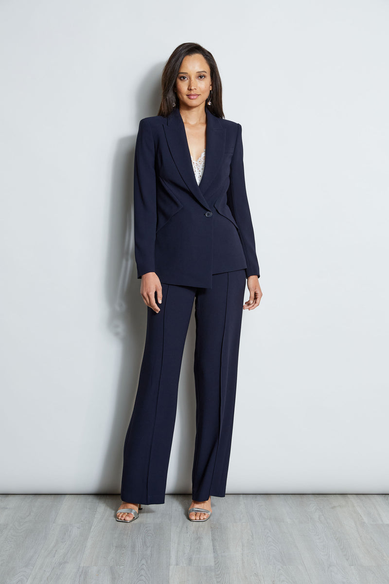 Asymmetrical Panel Blazer