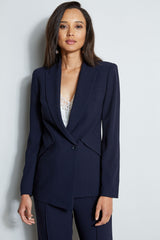 Asymmetrical Panel Blazer