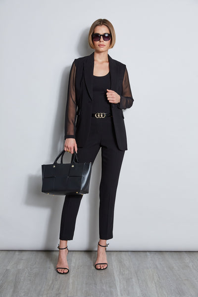 Slim Fit Crepe Pant Image 4