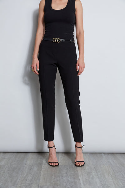 Slim Fit Crepe Pant Image 3