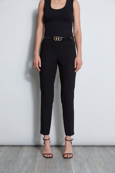 Slim Fit Crepe Pant Image 1