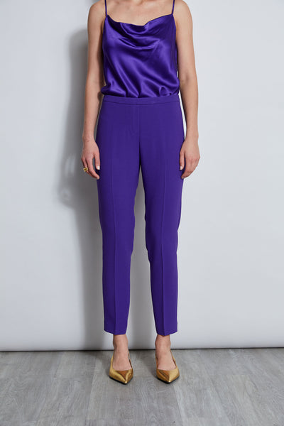 Slim Fit Crepe Pant Image 1