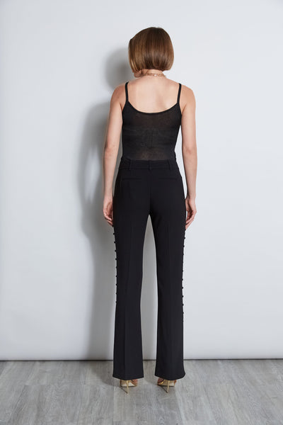 Side Button Crepe Pant Image 8