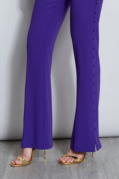 Side Button Crepe Pant Image 7