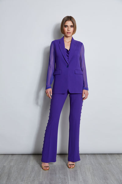 Chiffon Combo Crepe Blazer Image 3